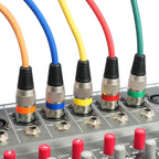 10pcs / Set XLR 3pin Male to Female Audio Cable, Length: 1m