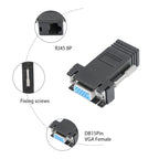 DB15 VGA Female to RJ45 8P Female Adapter, VGA to RJ45 8P
