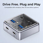 ORICO XHJ2U2C-G2 4-Port Compact Zinc Alloy USB 3.0 HUB Expand Converter, XHJ2U2C