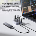 ORICO XHJ4C-G2 4-Port Compact Zinc Alloy USB Type-C 3.0 HUB Expand Converter, XHJ4C