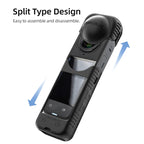 For Insta360 X4 / X5 Sunnylife Silicone Shockproof Case, Lens Cover, Lens Body Cover Kit