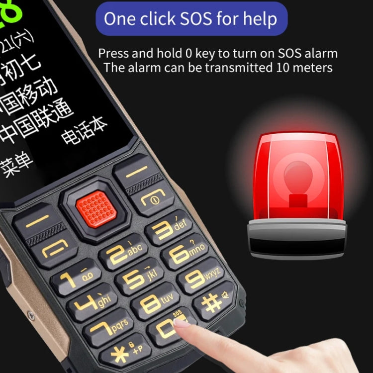 K1+ 4G Elder Rugged Phone, 2.6 inch, 1500mAh Battery, LED Flashlight, Network: 4G, Dual SIM, SOS, EU Plug, US Plug, UK Plug