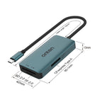 Onten C12 3 in 1 USB-C / Type-C to CFepress Type-A & SD & TF Card Reader, C12