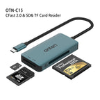 Onten C15 3 in 1 USB-C / Type-C to CFast 2.0 & SD & TF Card Reader, C15