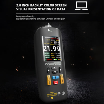 BSIDE T7 2.8 inch TFT Color Screen Ultrasonic Thickness Gauge, T7