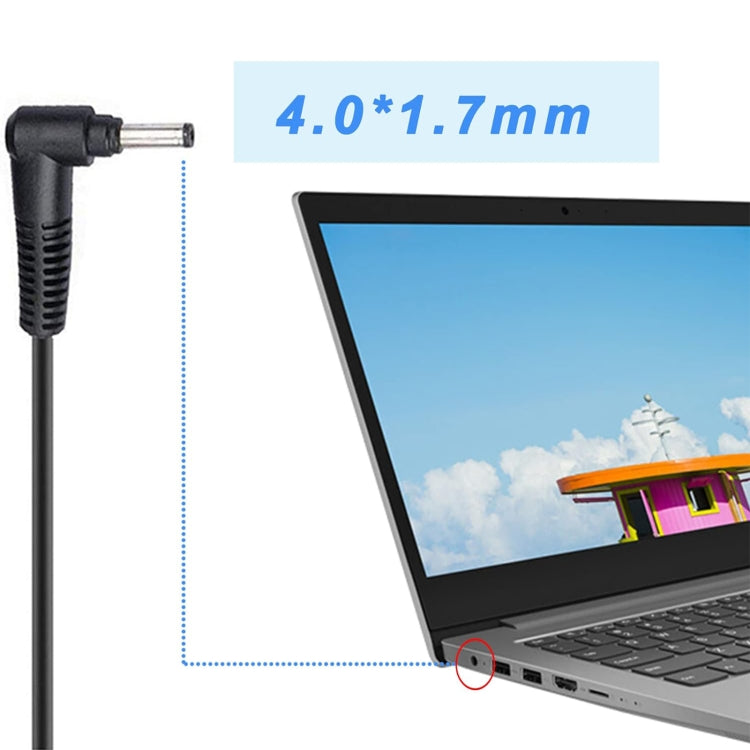 65W 20V 3.25A Laptop Notebook Power Adapter with DC 4.0x1.7mm Port For Lenovo Thinkpad / ThinkBook / Xiaoxin, EU Plug, US Plug, UK Plug