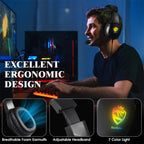 SoulBytes S20 RGB Light Gaming Headset with Mic, S20