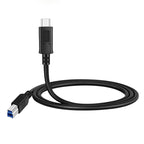 USB-C / Type-C3.1 to USB3.0 Male Square Port Printer Extension Data Cable, Type-C3.1 to USB3.0 Male, 1m