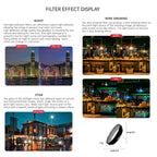 For Insta360 GO 3S JUNESTAR Camera Lens Filter, MCUV, CPL, ND8, ND16, ND32, ND64, NIGHT, STAR, Adjustable CPL, 2 in 1 UV, 3 in 1 UV, 3 in 1 CPL ND8-16, 4 in 1 NDPL, 4 in 1 ND, 6 in 1 STAR CPL ND, 6 in 1 Adjustable, 8 in 1 UV CPL ND NIGHT