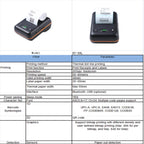 BT-58L 58mm USB+Bluetooth Thermal Label Printer, EU Plug, US Plug
