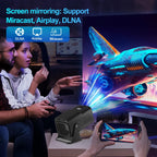 Y6S 4K Android 12.0 Portable Home HD Mini WiFi Projector, US Plug, EU Plug, UK Plug, AU Plug