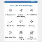 Yesido YF11 Foldable Telescopic Floor Fan