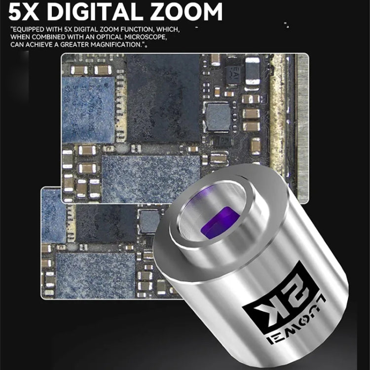 LUOWEI LW-GK20 UHD 1080P / 2K Microscope Camera with 5X Digital Zoom & Custom Storage, LW-GK20
