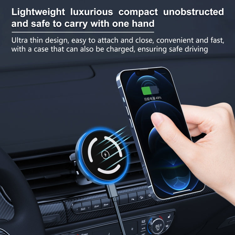 M68 15W Magnetic Wireless Charging Car Holder, M68