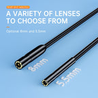 AN112 2 in 1 USB-C / Type-C + 8 Pin Interface 5.5mm HD Industry Endoscope, 1m Soft Tube, 2m Soft Tube, 3.5m Soft Tube, 5m Soft Tube, 10m Soft Tube, 1m Hard Tube, 2m Hard Tube, 3.5m Hard Tube, 5m Hard Tube, 10m Hard Tube