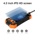 T20 4.3 inch IPS Screen 5.5mm Single Camera IP67 Waterproof Hard Cable Digital Endoscope, 1m, 2m, 3.5m, 5m, 10m