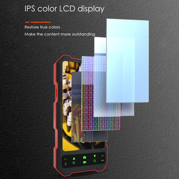 T21 4.5 inch IPS Color Screen 7.9mm Dual Camera Split Hard Cable Industrial Endoscope, 1m, 2m, 3.5m, 5m, 10m