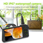 T22 4.5 inch IPS Color Screen 7.9mm Triple Camera Hard Cable Industrial Endoscope, 1m, 2m, 3.5m, 5m, 10m