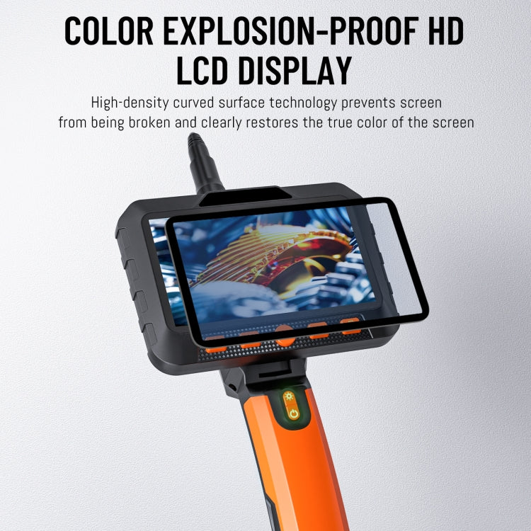 T27 5 inch IPS Color Screen 3.9mm Single Camera Handheld Hard Cable HD Industrial Endoscope, 1m, 2m, 3.5m, 5m