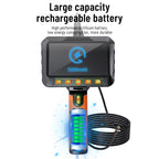 T27 5 inch IPS Color Screen 7.9mm Triple Camera Handheld Hard Cable HD Industrial Endoscope, 1m, 2m, 3.5m, 5m