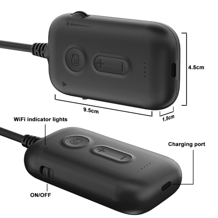 Y15 8mm Single Camera WiFi Connected Hard Cable HD Industrial Endoscope, 1m, 2m, 3.5m, 5m, 10m