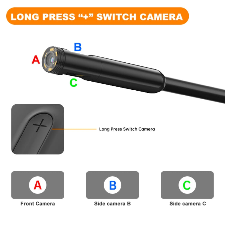 Y15 5.5mm Single Camera WiFi Connected Hard Cable HD Industrial Endoscope, 1m, 2m, 3.5m, 5m, 10m