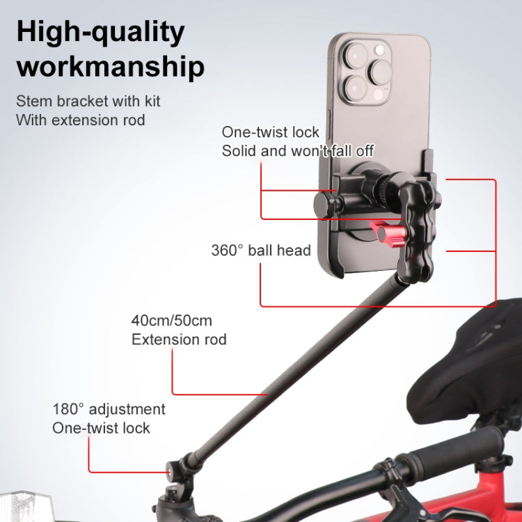 Bicycle Handlebar Holder, Pea Clip Phone Clamp Set, Pea Clip Phone Clamp 40cm Rod Set, Pea Clip Phone Clamp 50cm Rod Set, Pea Clip Adapter 40cm Rod Set, Pea Clip Adapter 50cm Rod Set, Pea Clip Adapter Set, Stem Bracket 40cm Rod Set                     ...