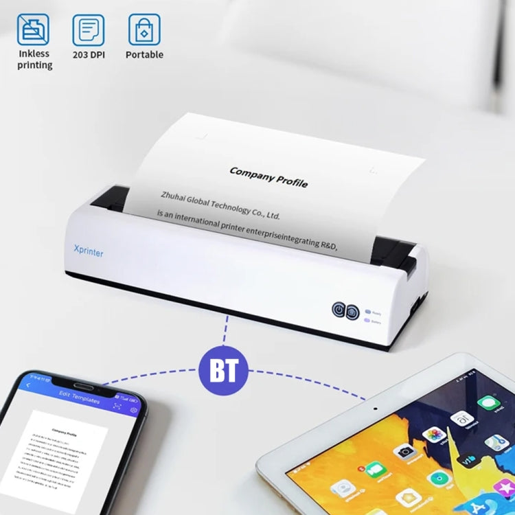 Xprinter P81 USB Interface + Portable Bluetooth Thermal Printer