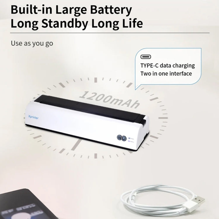 Xprinter P81 USB Interface + Portable Bluetooth Thermal Printer