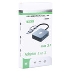 BYL-2320A 4 in 2 USB + USB-C / Type-C to USB + USB-C / Type-C 4 Port HUB Adapter, BYL-2320A