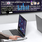 BYL-2319 5 in 1 USB-C / Type-C to USB3.0+USB-C / Type-C+HDTV Multi-function Docking Station, BYL-2319