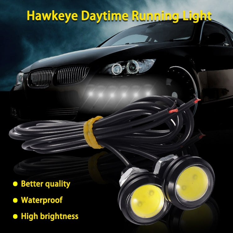 10pcs 23mm 1.5W DC12V Motorcycle Eagle Eye Light Double Lens Strobe Light, DC12V (White Light), DC12V (Red Light), DC12V (Yellow Light)