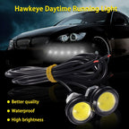 10pcs 23mm 1.5W DC12V Motorcycle Eagle Eye Light Double Lens Strobe Light, DC12V (White Light), DC12V (Red Light), DC12V (Yellow Light)