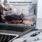 5 in 2 Multi-function HUB Adapter, USB-C / Type-C + 8 Pin, USB-C / Type-C + USB-A