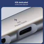 5 in 2 Multi-function HUB Adapter, USB-C / Type-C + 8 Pin, USB-C / Type-C + USB-A