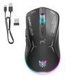 ONIKUMA CW917 RGB 4800DPI Dual Mode Wired + 2.4GHz Wireless Mouse, CW917 (Black), CW917 (White)