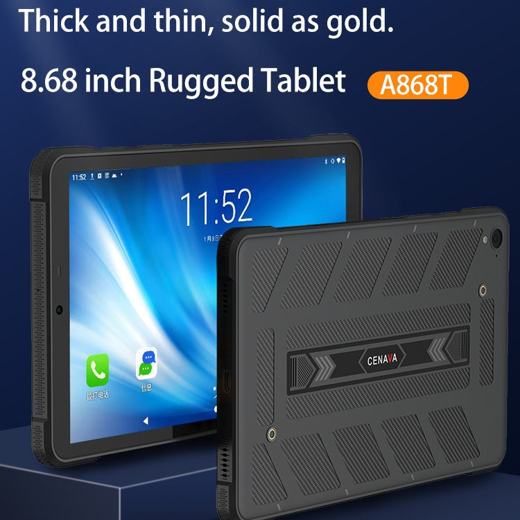 CENAVA A868T IP68 Rugged Tablet PC, 8.68 inch Android 13 MT8788 Octa Core, 4G Network, 8GB+128GB, 6GB+256GB