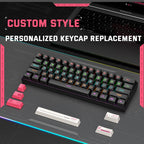 ONIKUMA G55 61 Keys RGB Colorful Lighting Wired Gaming Mechanical Keyboard, G55