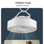 N601 180 Degree Rotating Type-C Desktop Fan with LED Ambience Light