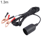 E27 Car Battery Charging Crocodile Clip to Headlight Connection Cable, 1.3m, 2.8m