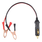 1m Car Battery Charging Crocodile Clip to Cigarette Lighter Connection Cable, 1m