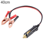 40cm Car Battery Charging Crocodile Clip to Cigarette Lighter Connection Cable, 40cm