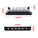 Pair 6 Way 48V 150A M6 Power Distribution Block Terminal Studs with 12pcs Terminals, CP-4428