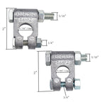 Car Positive & Negative Battery Connector Zinc Alloy Battery Clamp with 4pcs SC Terminals, without Cover