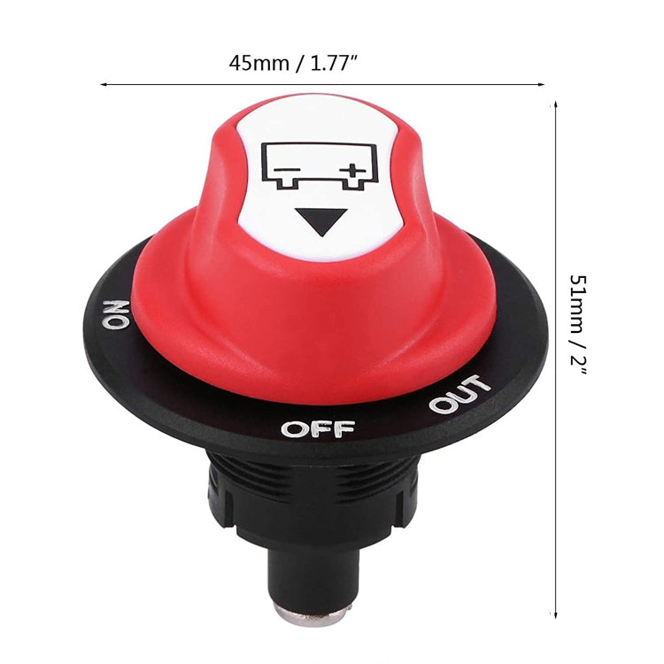 Yacht RV 12V 50A Battery DC Switch with 4pcs Terminals, CP-4482