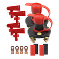 Pair Car / Boat Battery Power Off Switch with 100A Terminal, Pair Black Red