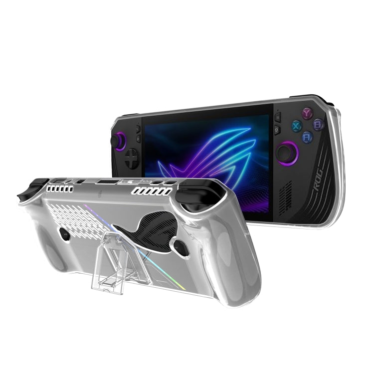 TPU Transparent Protective Case with Holder, For ASUS ROG Ally X