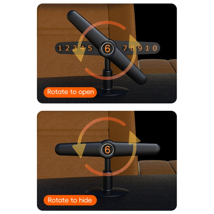 3R-2167 Creative Windmill Rotating Hidden Temporary Car Parking Card, 3R-2167