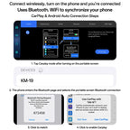 Yesido KM19 10.26 inch Center Console CarPlay Portable Car Video Navigation with Driving Recorder, KM19