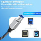 USB 3.0 A Male to USB-B Square Interface Printer Data Transmission Adapter Cable, 0.3m, 1m, 2m